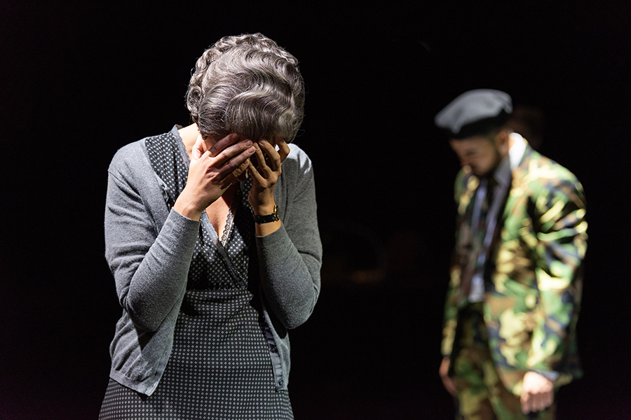 Sinja Maschke und Philipp Kranjc in The Rape Of Lucretia, Landestheater Linz, Opernstudio, 2019