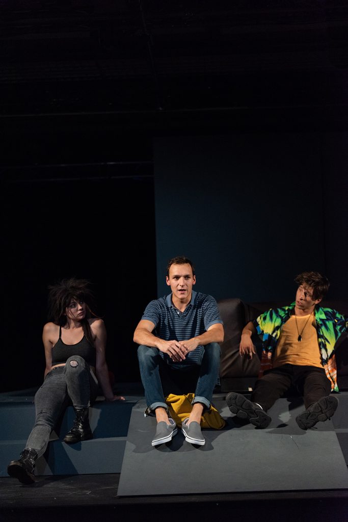 Sofie Pint, Friedrich Eidenberger und Alexander Köfner in Tschick, Landestheater Linz, Junges Theater, 2019