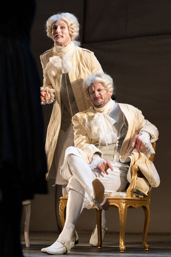 Benedikt Steiner und Alexander Hetterle in Amadeus, Landestheater Linz, 2021