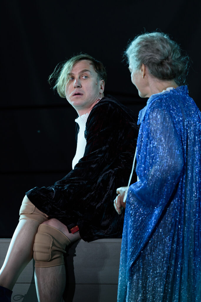 Lars Eidinger und Angela Winkler in Jedermann, Salzburger Festspiele, 2022