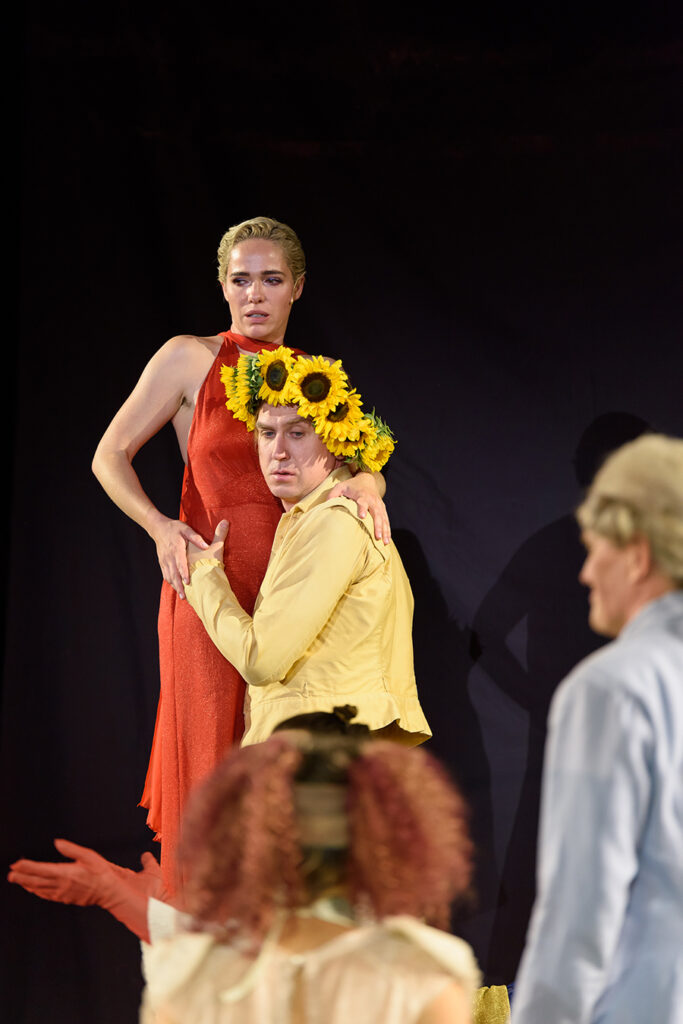 Verena Altenberger und Lars Eidinger in Jedermann, Salzburger Festspiele, 2022
